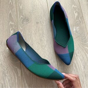 Rothy’s Shoes The Point in Sugared Berry Pointed Toe Slip On Flats 10.5